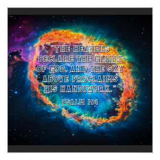 Póster El Cielo Declara A Los Ps. 19:1