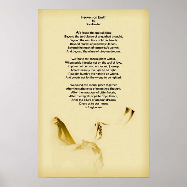 Póster El cielo en la Tierra (Frente)