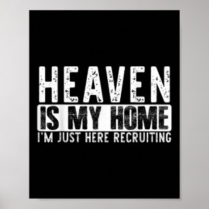 Póster El cielo es mi hogar Fe religiosa cristiana Jesús