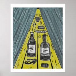 Póster El cielo es una cena interminable para dos