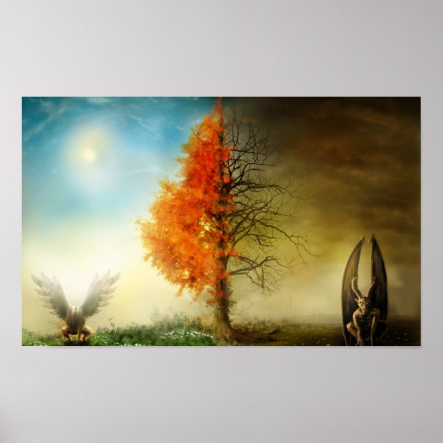 Póster El cielo y el infierno (Frente)