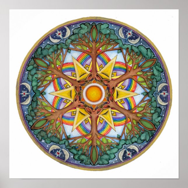 Póster El cielo y la tierra (Frente)