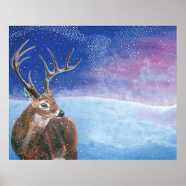 Póster El ciervo rojo (Cervus elaphus)