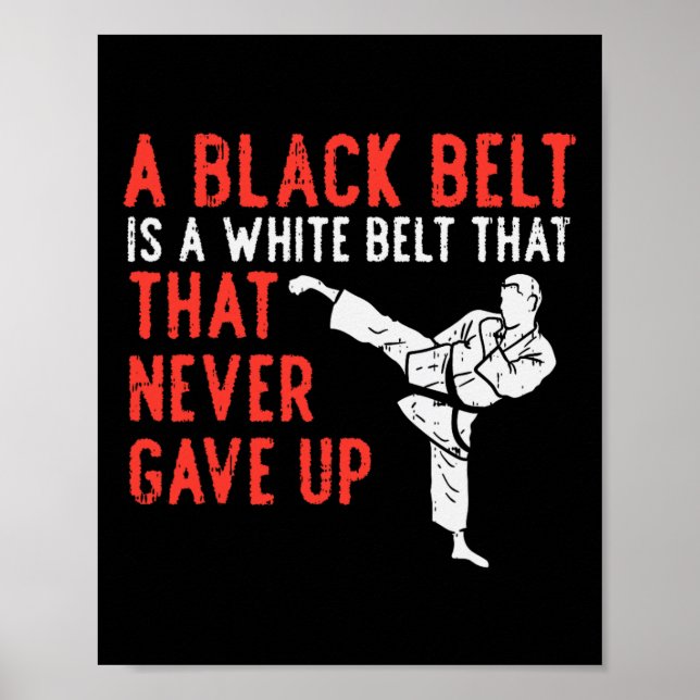 Póster El cinturón negro nunca dejó de inspirar a Karate  (Frente)