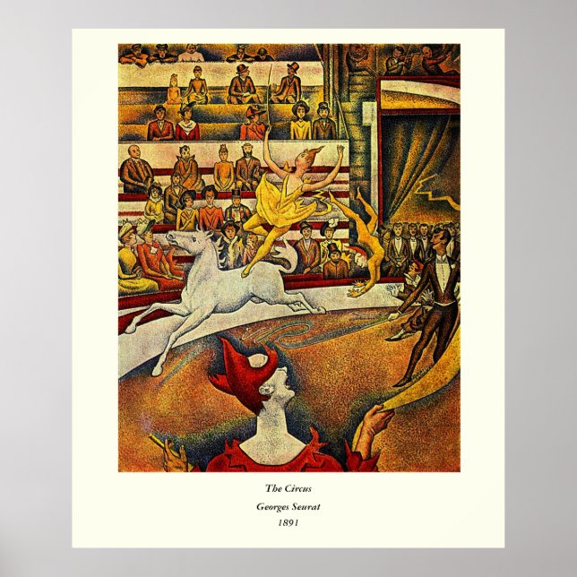 Póster El circo de Georges Seurat (1891) (Frente)