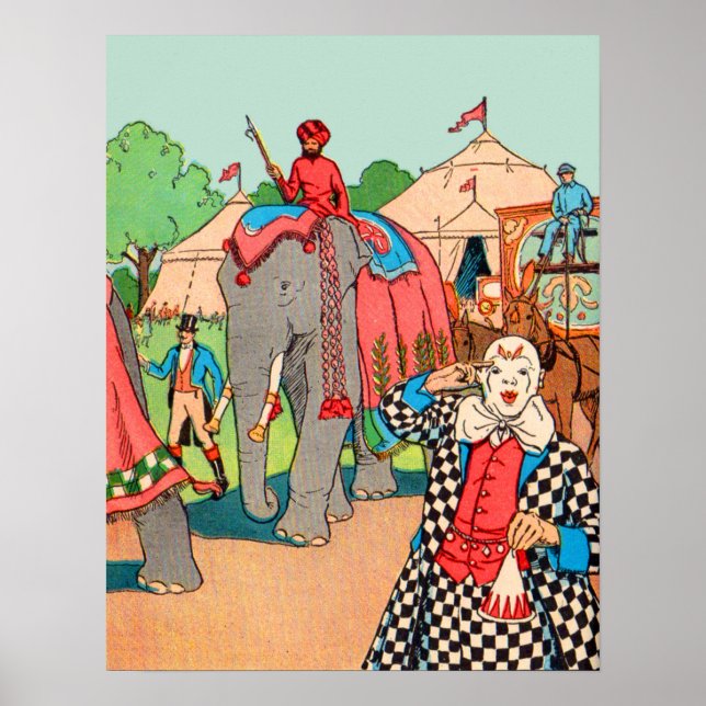 Póster El circo llega a la ciudad (Frente)