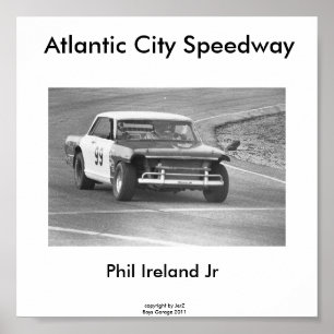 Póster El circuito de carreras de Atlantic City, Phil Ire