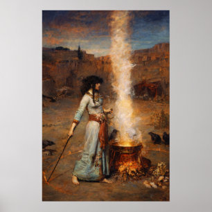 Póster El Círculo Mágico de John William Waterhouse