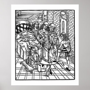 Póster El cirujano se dirige como ayudante de descanso y 