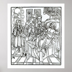 Póster El cirujano y los ayudantes visitan a un hombre
