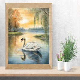 Póster El cisne en el lago