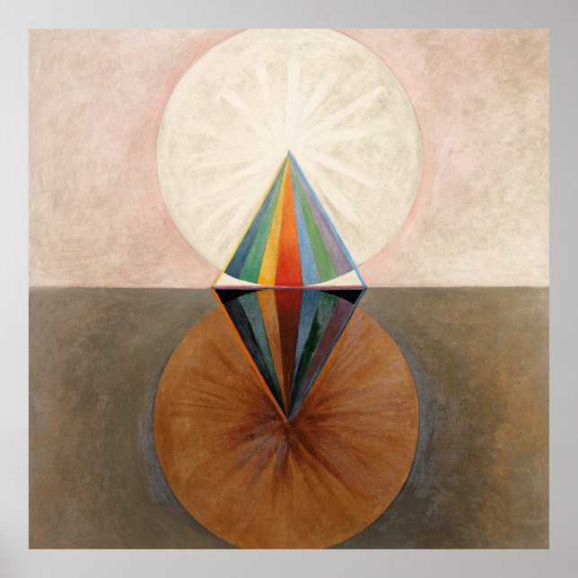 Póster El cisne, grupo IX, número 12 de Hilma af Klint (Frente)