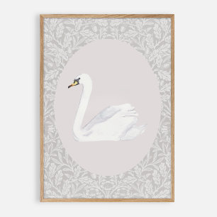 Póster El cisne vintage