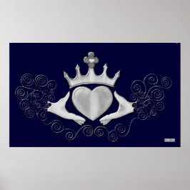 Póster El Claddagh (Plata)