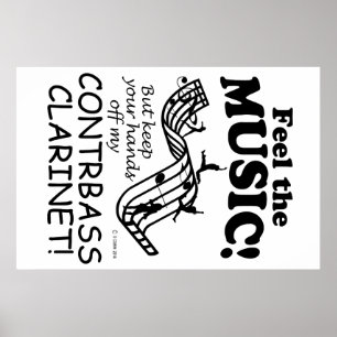 Póster El Clarinet Contrabass Siente La Música