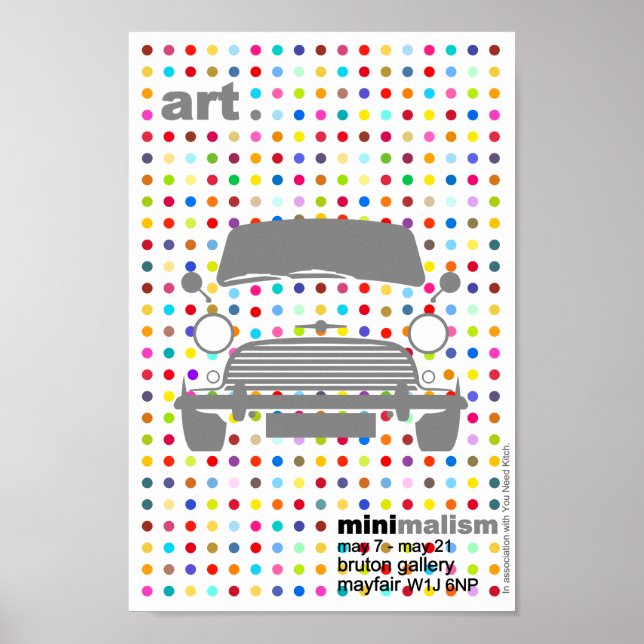 Póster El clásico Mini Cooper de Damián (Frente)