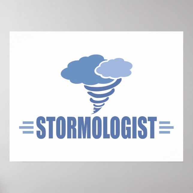 Póster El clima es gracioso, tormenta (Frente)