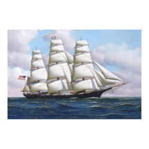 El Clipper Estadounidense Volando Nube En Vela Com