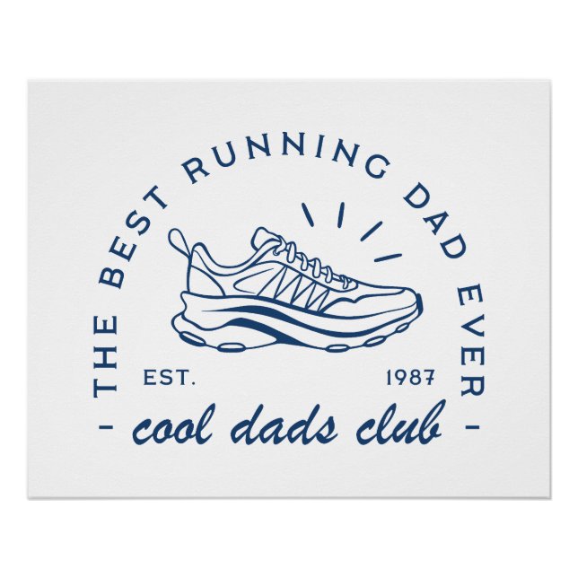 Póster El club de carreras de papá en ejecución es el mej (Anverso)