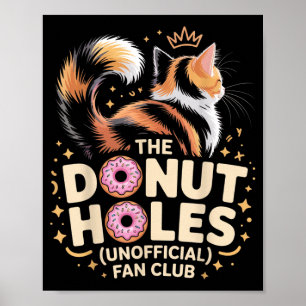 Póster El Club de Fans de The Donut Holes Meme Divertido