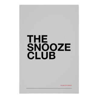 Póster EL CLUB DE LA SIesta – Arte de Pared para Dormitor