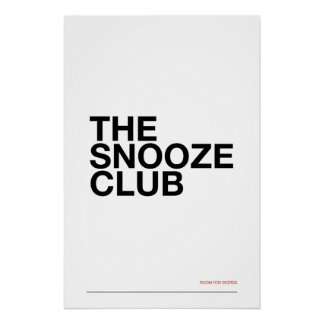 Póster EL CLUB DE LA SIESTA – Arte de Pared para Dormitor