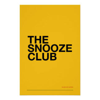 Póster EL CLUB DE LA SIesta – Arte de Pared para Dormitor