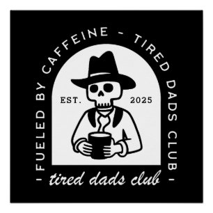 Póster El club de los papás cansados personalizado divert