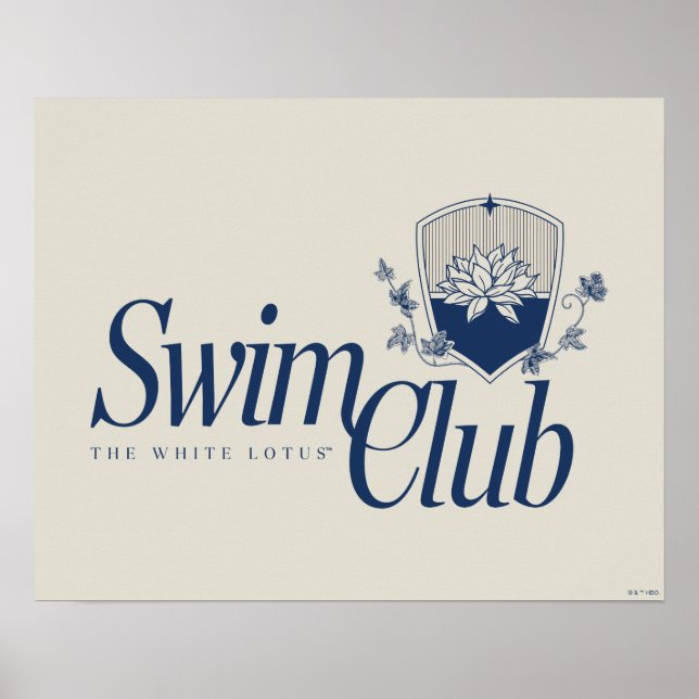 Póster El club de natación White Lotus (Frente)