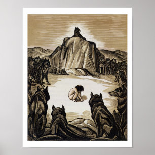 Póster El club del pueblo, "del libro de la selva", por