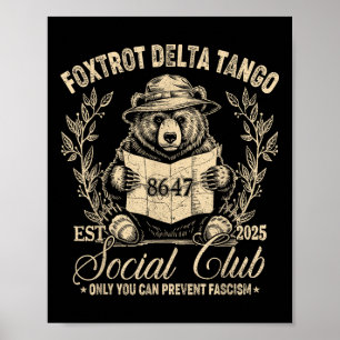 Póster El Club Social de Tango Delta Foxtrot solo se pued
