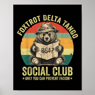 Póster El club social Foxtrot Delta Tango Protege a Nuest