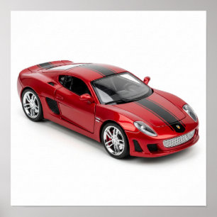 Póster El Coche Deportivo Red