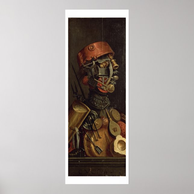 Póster El Cocinero (aceite en el panel) (Frente)