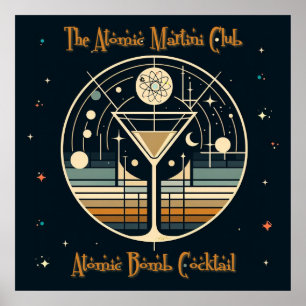 Póster El cóctel de bomba atómica del Atomic Martini Club