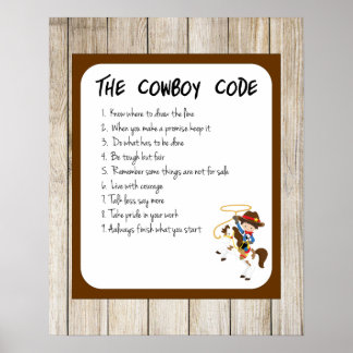Póster El Código de Vaquero