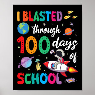 Póster El cohete de Astronauta que soplé durante 100 días