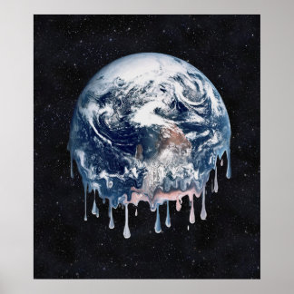 Póster El colapso del calentamiento global de la Tierra