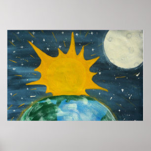 PÓSTER ÉL COLGÓ THE SUN Y LA LUNA