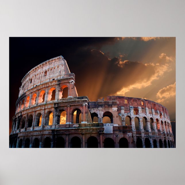 Póster El Coliseo de la Antigua Roma (Frente)