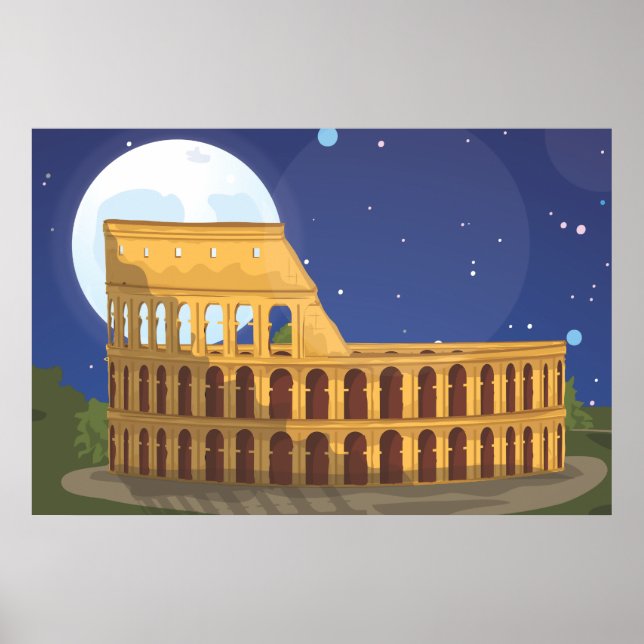 Póster El Coliseo De Roma (Frente)