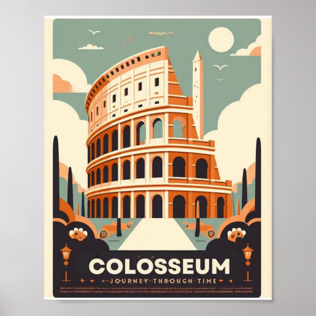 Póster El Coliseo: el emblema majestuoso de la Roma antig (Frente)