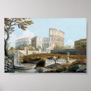 Póster El Coliseo, Roma Giovanni Battista Busiri