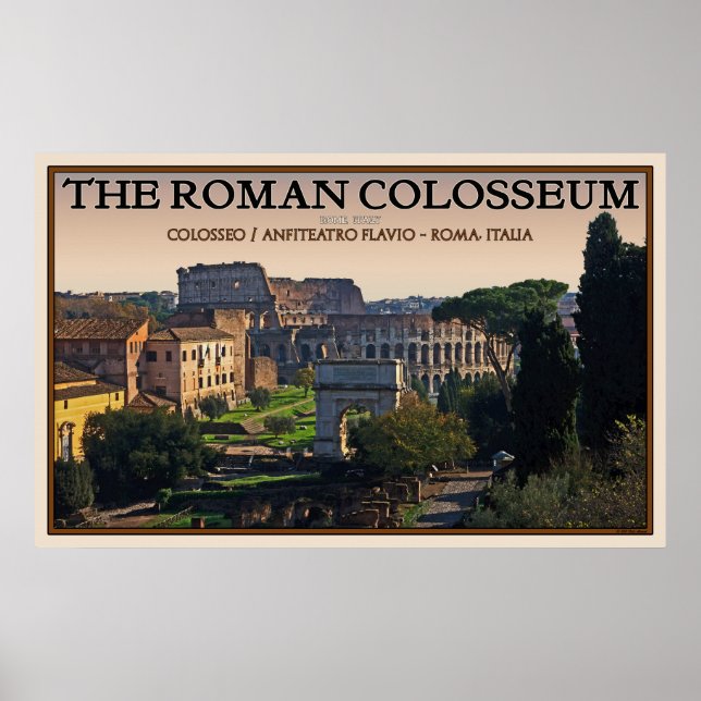 Póster El Coliseo Romano del Foro (Frente)