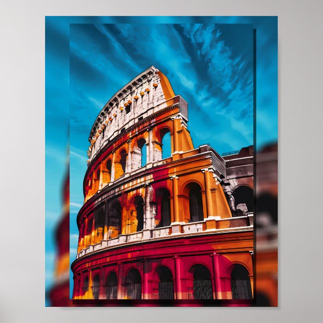 Póster El Coliseo: Un vibrante tributo a la grandeza roma (Frente)