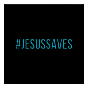 Póster El color de encargo Hashtag Jesús ahorra