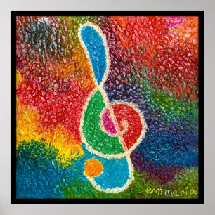 Póster el color de la música