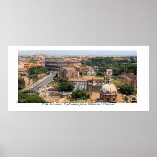 Póster El coloseo romano Panorama