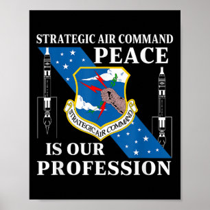 Póster El Comando Aéreo Estratégico Usaf La Paz De La Gue