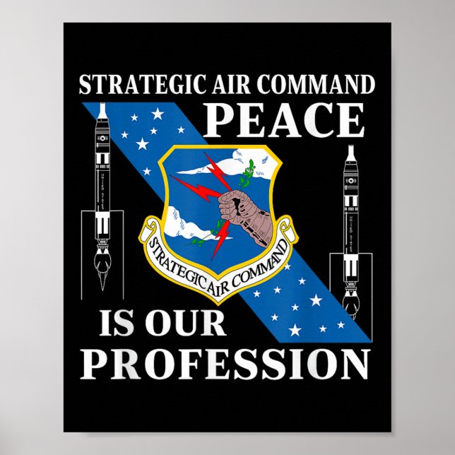 Póster El Comando Aéreo Estratégico Usaf La Paz De La Gue (Frente)